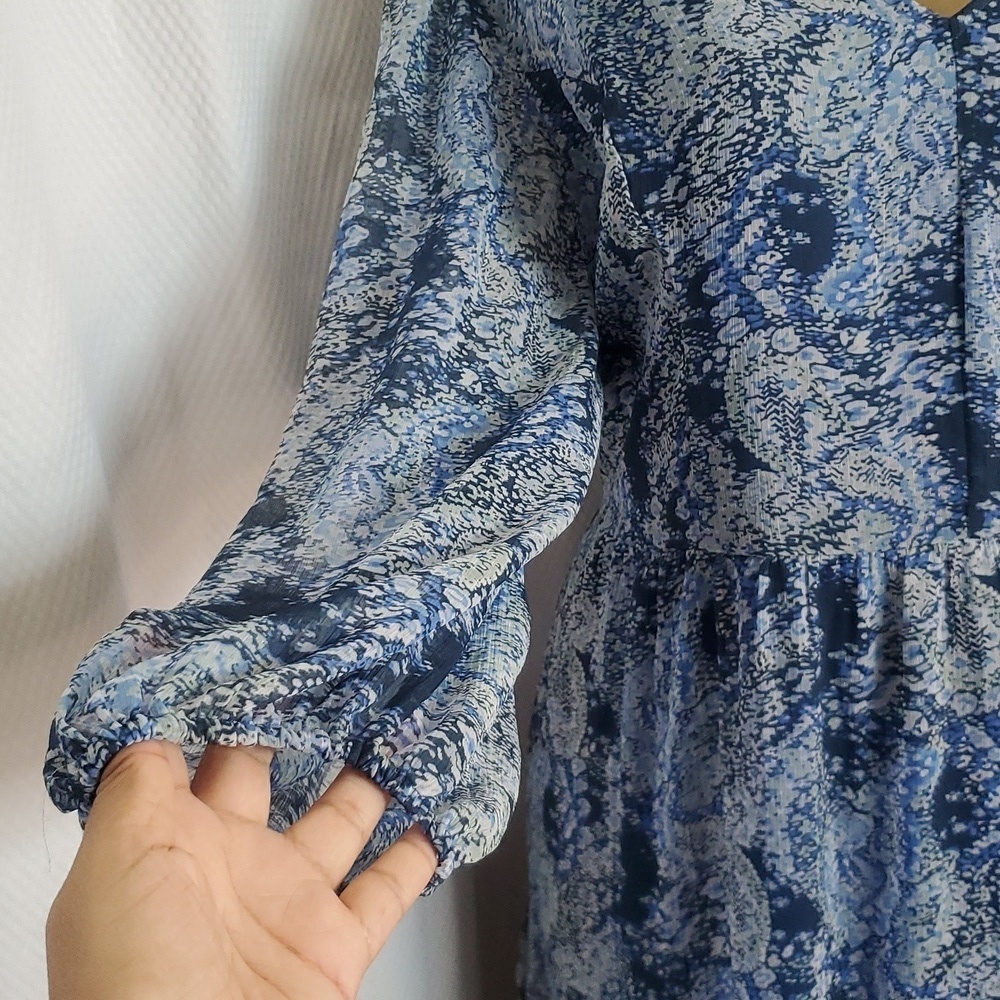 NWT Joie Parisian Paisley Printed Blue Boho Dress Size XXL - Picture 4 of 13